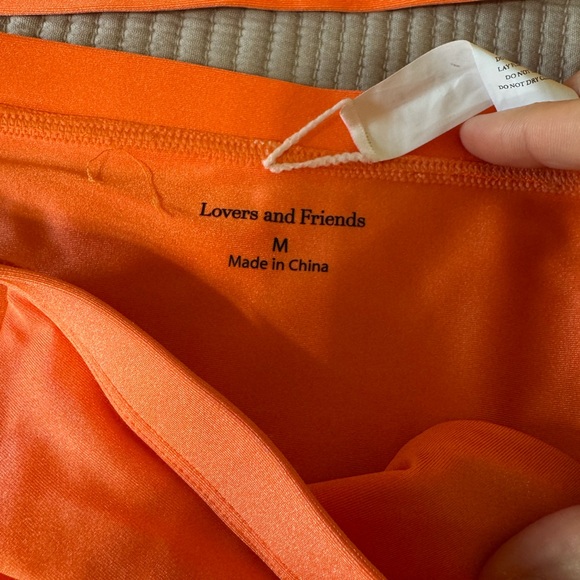 Lovers and Friends Orange Halter Bikini Set - Picture 5 of 6